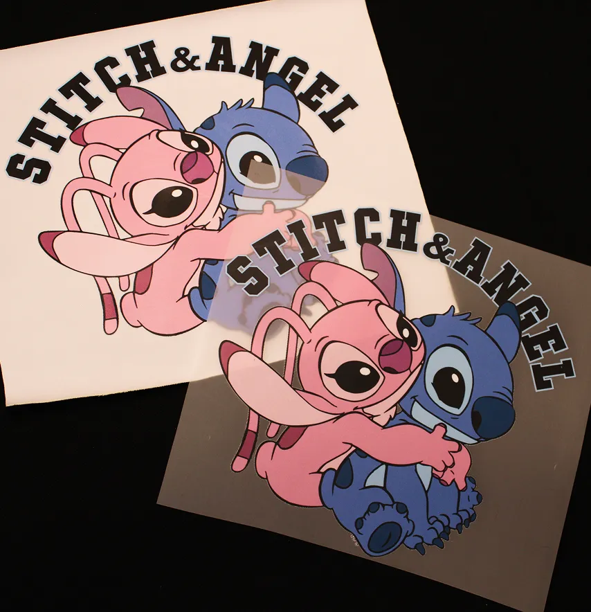 Термонаклейка "Stitch&Angel" 19×19 см-2