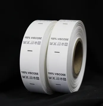 Бирка внутренняя "100% Viscose" из нейлона 25*40 мм (50 м)