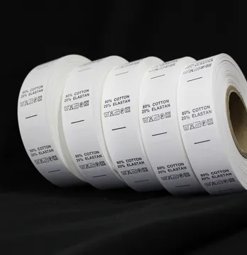 Бирка внутренняя "80/20% Cotton/Elastan" из нейлона 25*40 мм (50 м)
