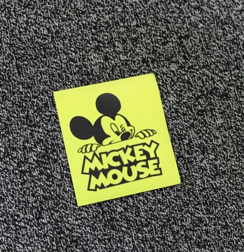 Нашивка "Mickey" 45*60 мм жовтого кольору