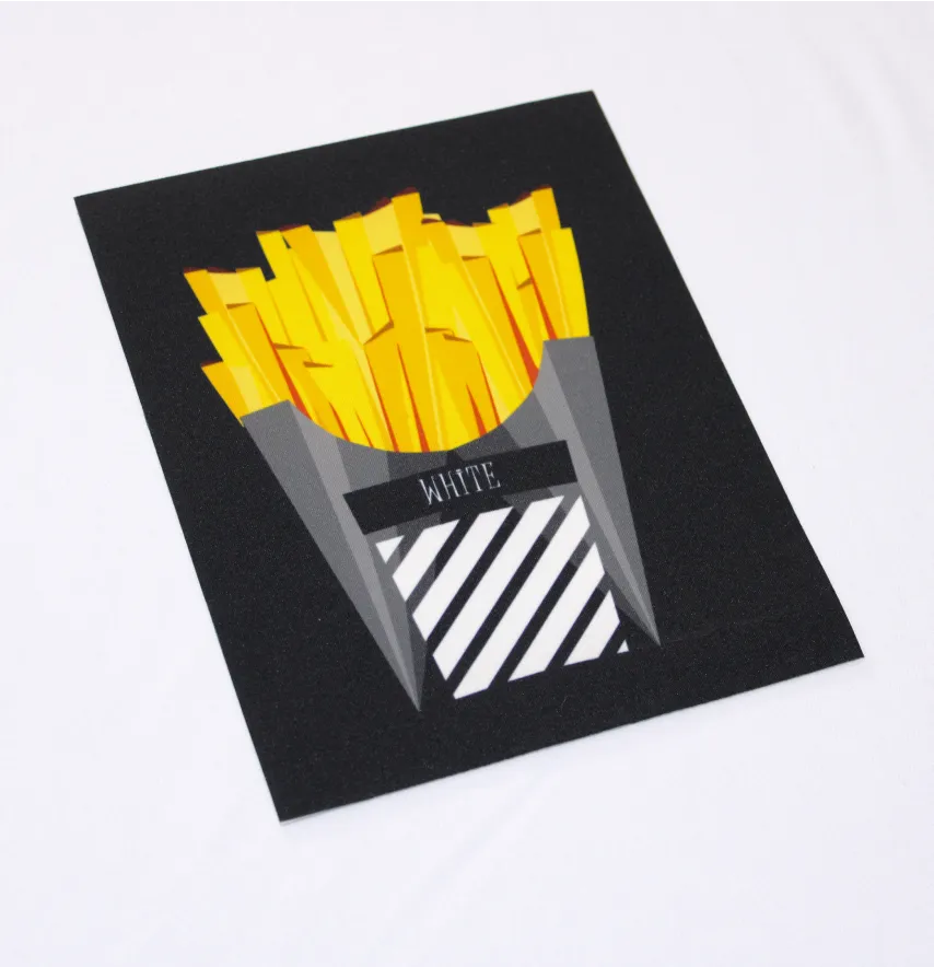 Нашивка тканева "French Fries" 16,5*21 см-0