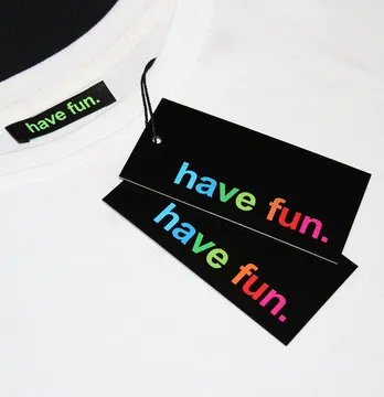Бирка картонная "Have fun" 50*100 мм
