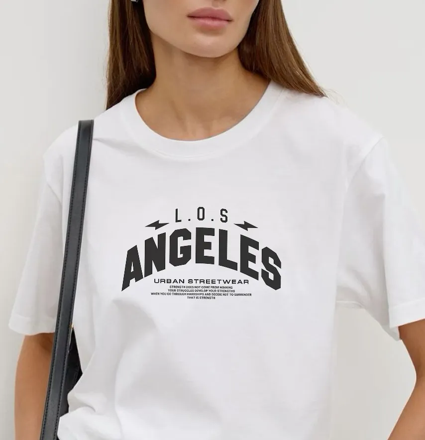 Термоналіпка "Los Angeles" urban 19*11 см чорного кольору-0