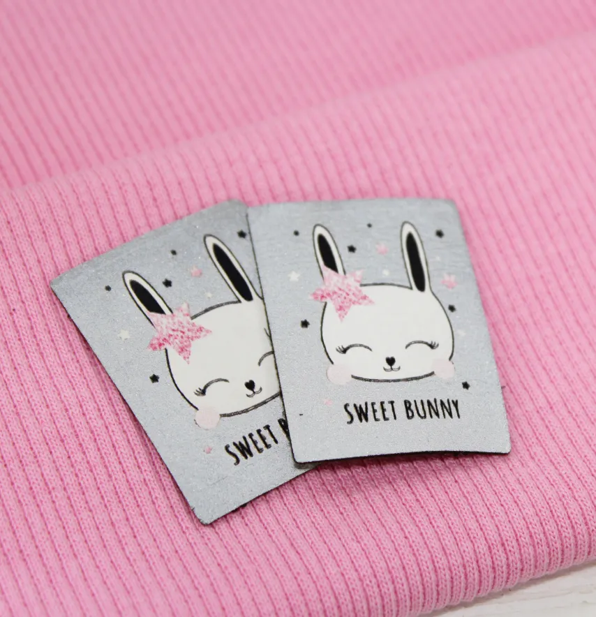 Нашивка світловідбивна "Sweet bunny" 30*40 мм-2