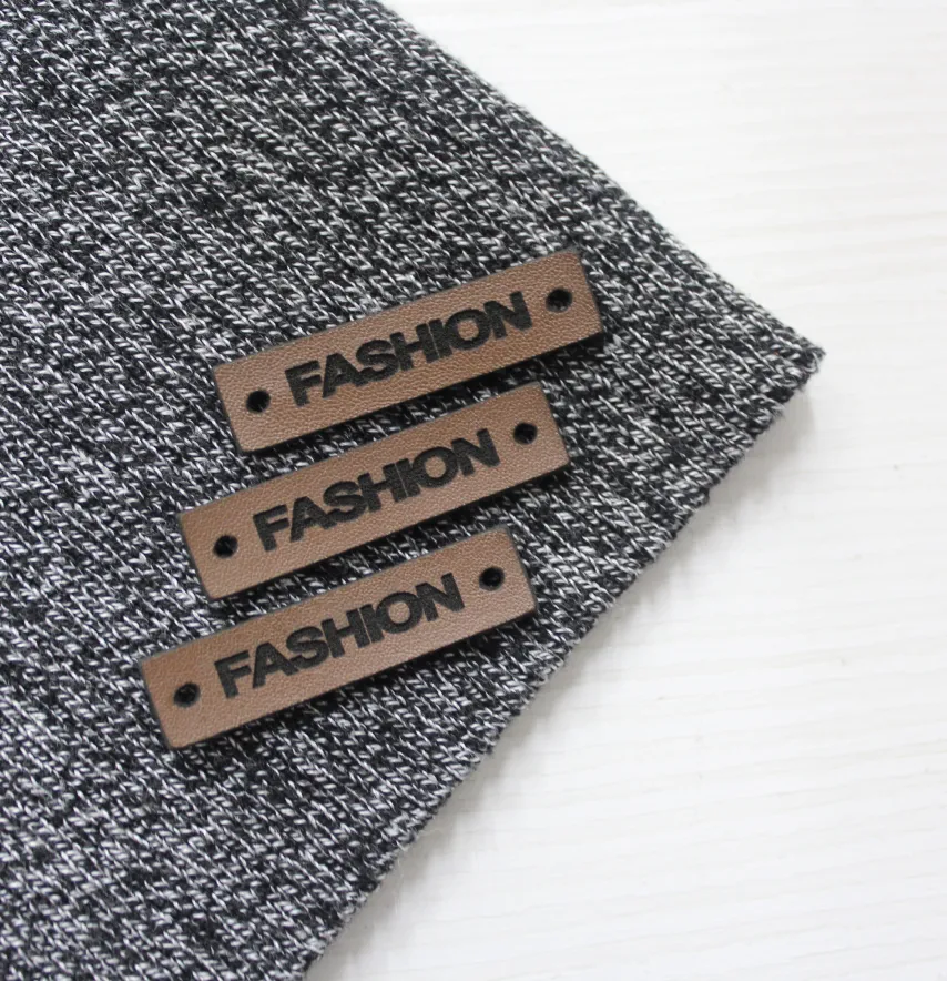 Нашивка "Fashion" 40*10 мм темно-коричневого кольору-2