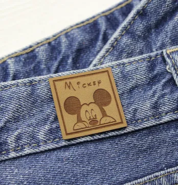 Нашивка "Mickey" 35*35 мм пісочного кольору