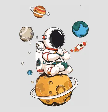 Термоналіпка "Космонавт" 10*14 см