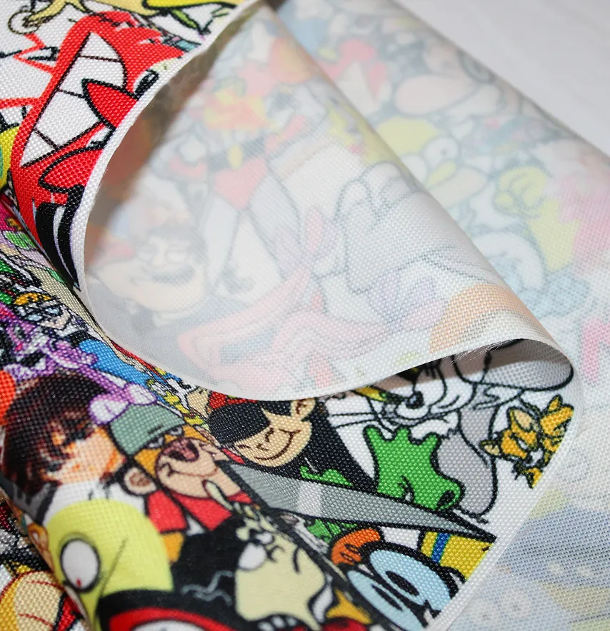 Тканина Оксфорд "Cartoon network" ширина 150 см (600D PU) 100% poliester -4