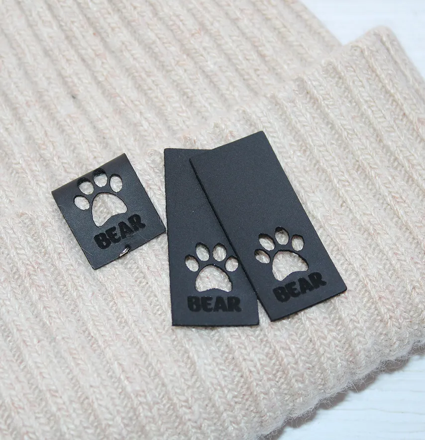 Нашивка "Bear" 20*45 мм чорного кольору-2