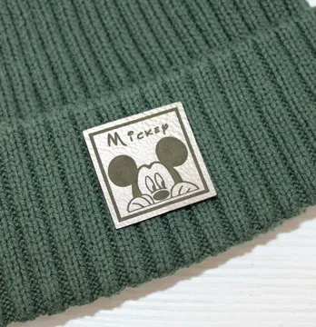 Нашивка "Mickey" 35*35мм цвет графит структурный