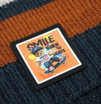 Нашивка "Smile" медвежонок 35мм