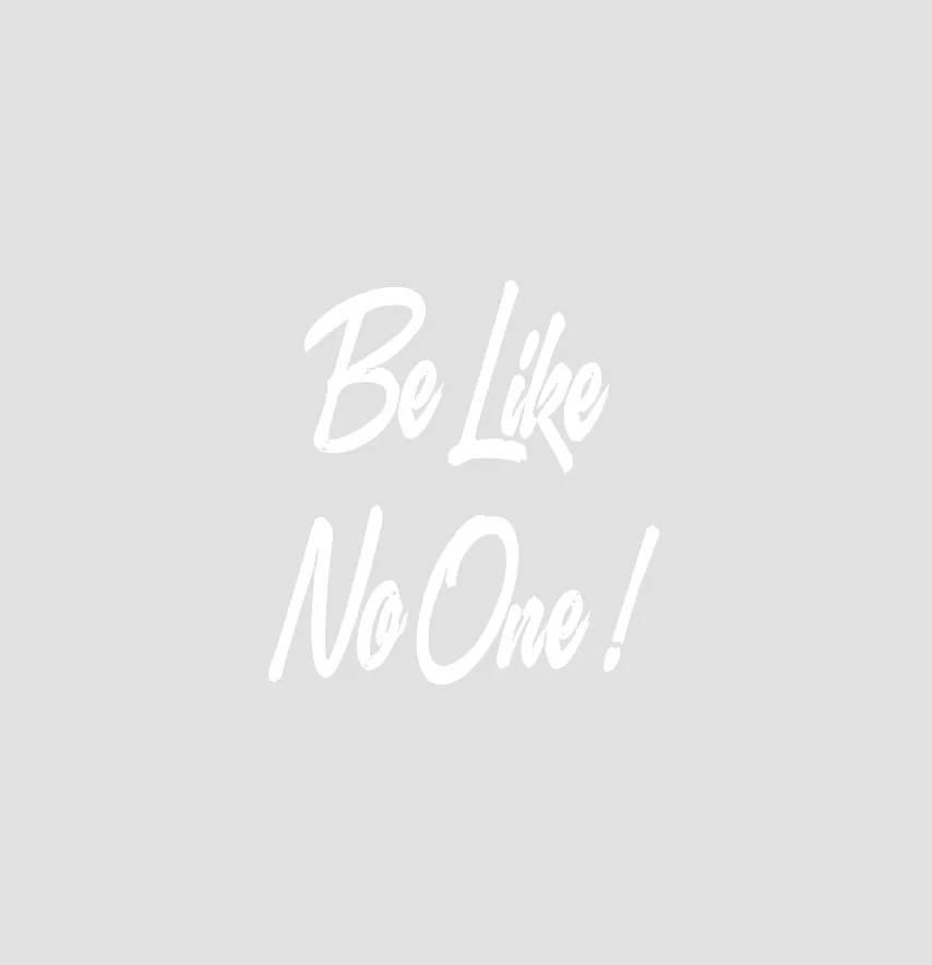 Термоналіпка "Be like no one" 10*9,5 см білого кольору-0