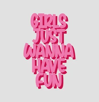Термонаклейка "Girls fun" 13*19,5 см