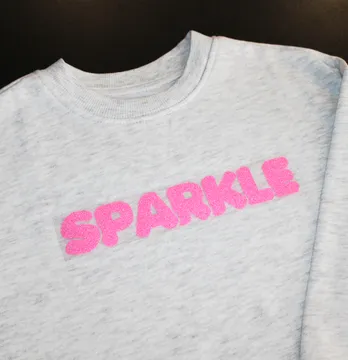 Термоаппликация из глитера "Sparkle" 19 см