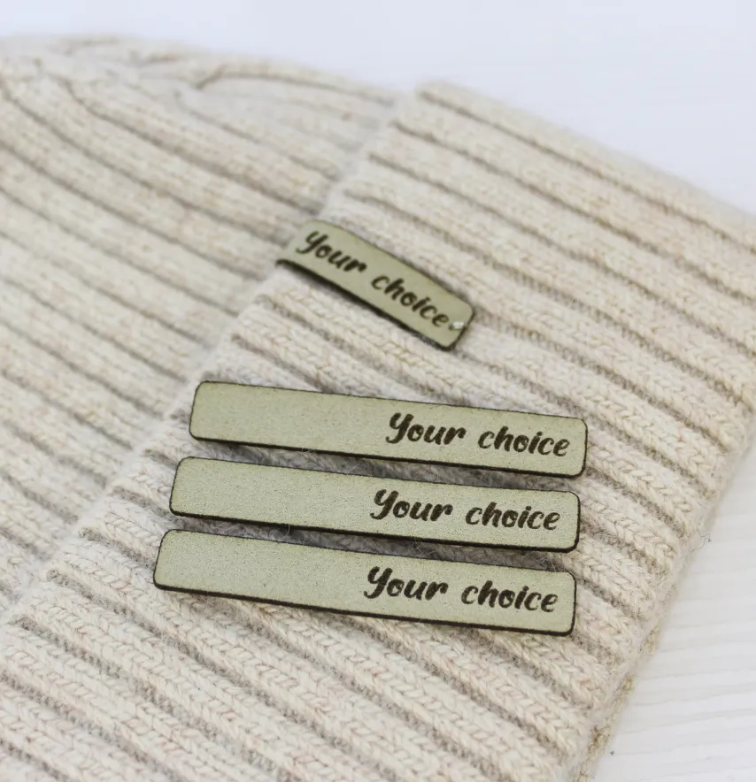Нашивка "Your choice" 10*60 мм оливкового цвета-1