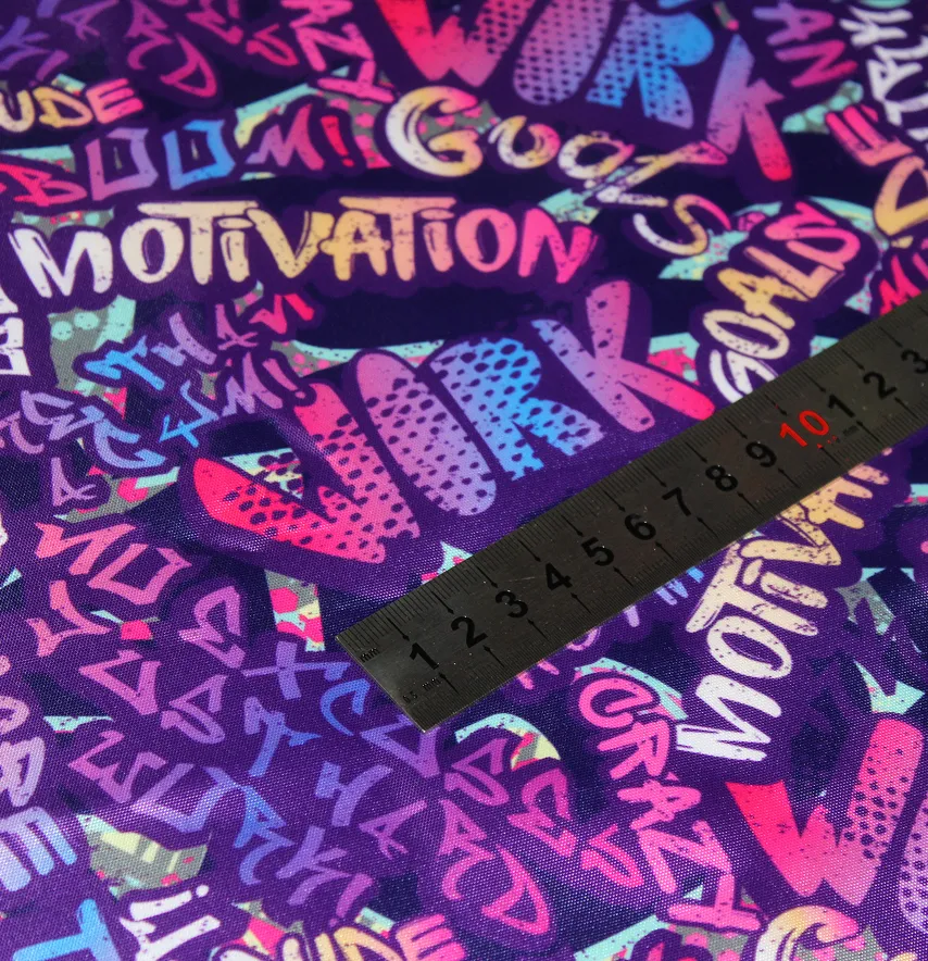 Ткань плащевка "Канада - Motivation" ширина 150 см (110г/м2) 100% poliester-2