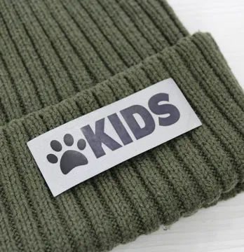 Нашивка светоотражающая "Kids" лапка 65*25 мм