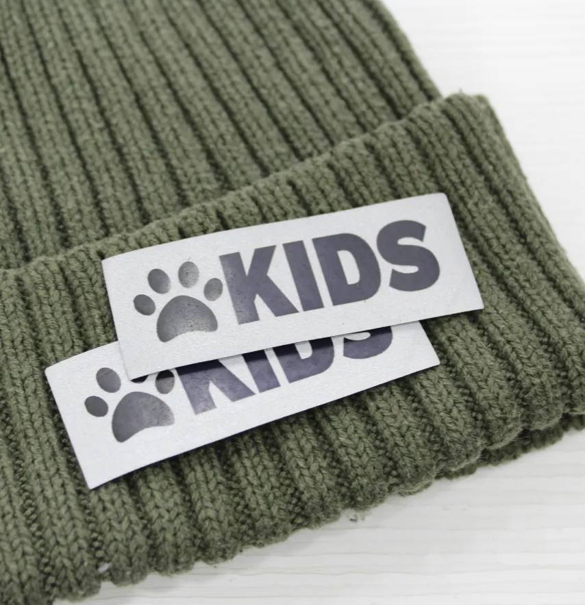 Нашивка світловідбивна "Kids" лапка 65*25 мм-1