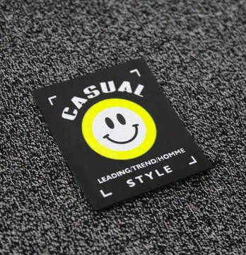 Нашивка "Casual style" 50*60мм желтого цвета