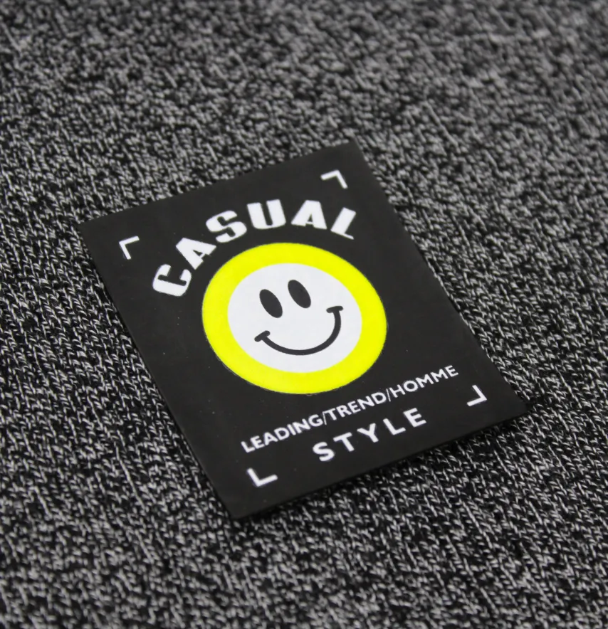 Нашивка "Casual style" 50*60 мм жовтого кольору-0