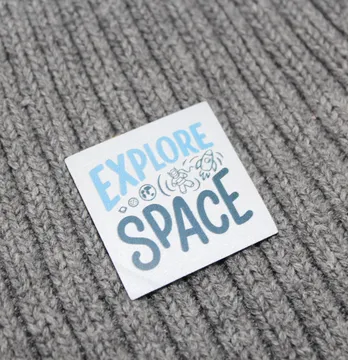 Нашивка светоотражающая "Space explorer" 30*30 мм