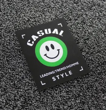 Нашивка "Casual style" 50*60мм зеленого цвета