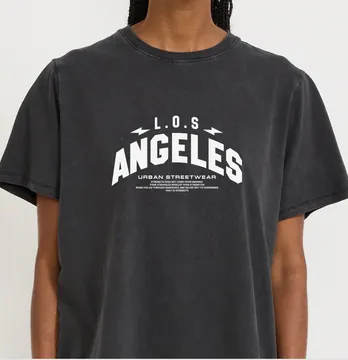 Термонаклейка "Los Angeles" urban 19*11 см белого цвета
