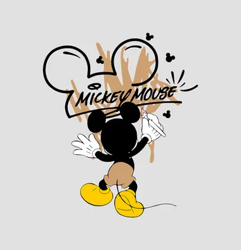 Термонаклейка "Mickey" рисует 16*19 см.