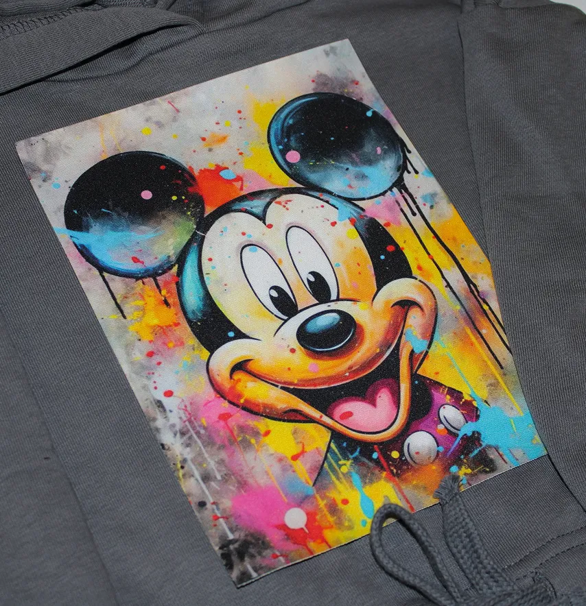 Нашивка тканева "Mickey" у фарбах 23 см-1