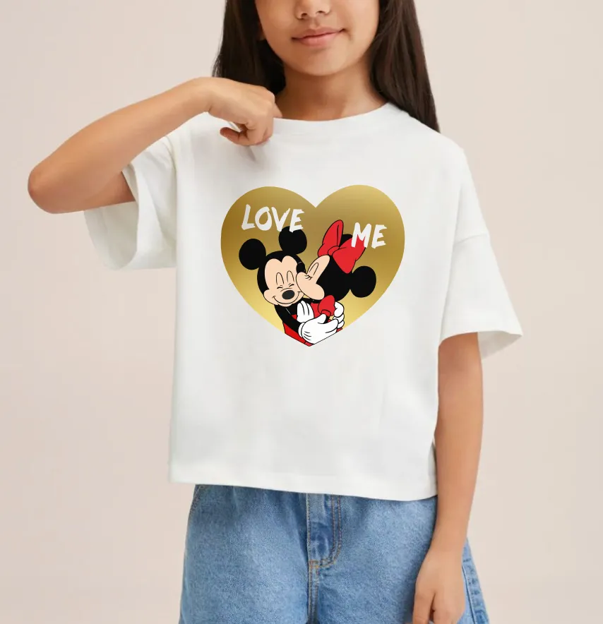 Термоналіпка "Love me Mickey" серце 19*16,5 см-1