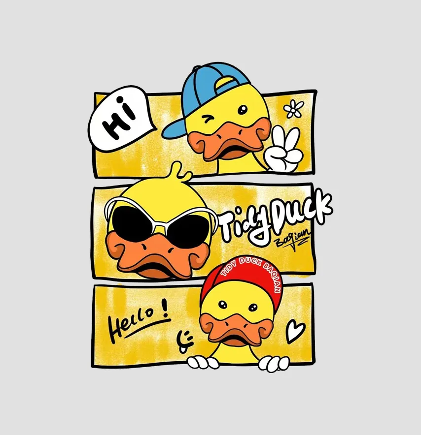 Термонаклейка "Tidy Duck" 19*15 см-0
