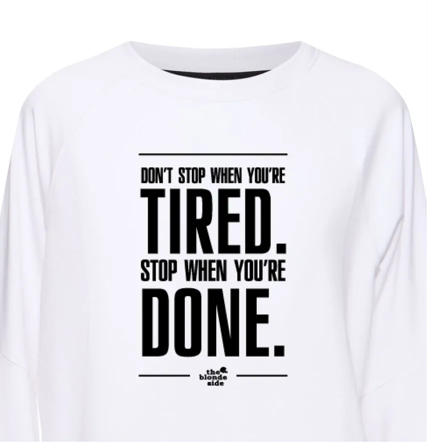 Термонаклейка "Tired done" 19*30 см-1