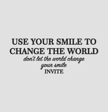 Термонаклейка "Use your smile" 19*7,5 см черного цвета