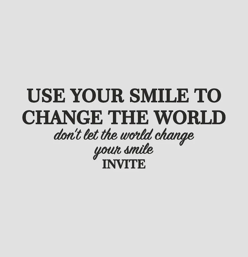 Термоналіпка "Use your smile" 19*7,5 см чорного кольору-0