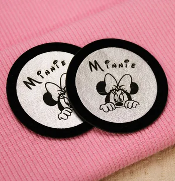 Нашивка "Minnie" d = 50 мм срібного кольору