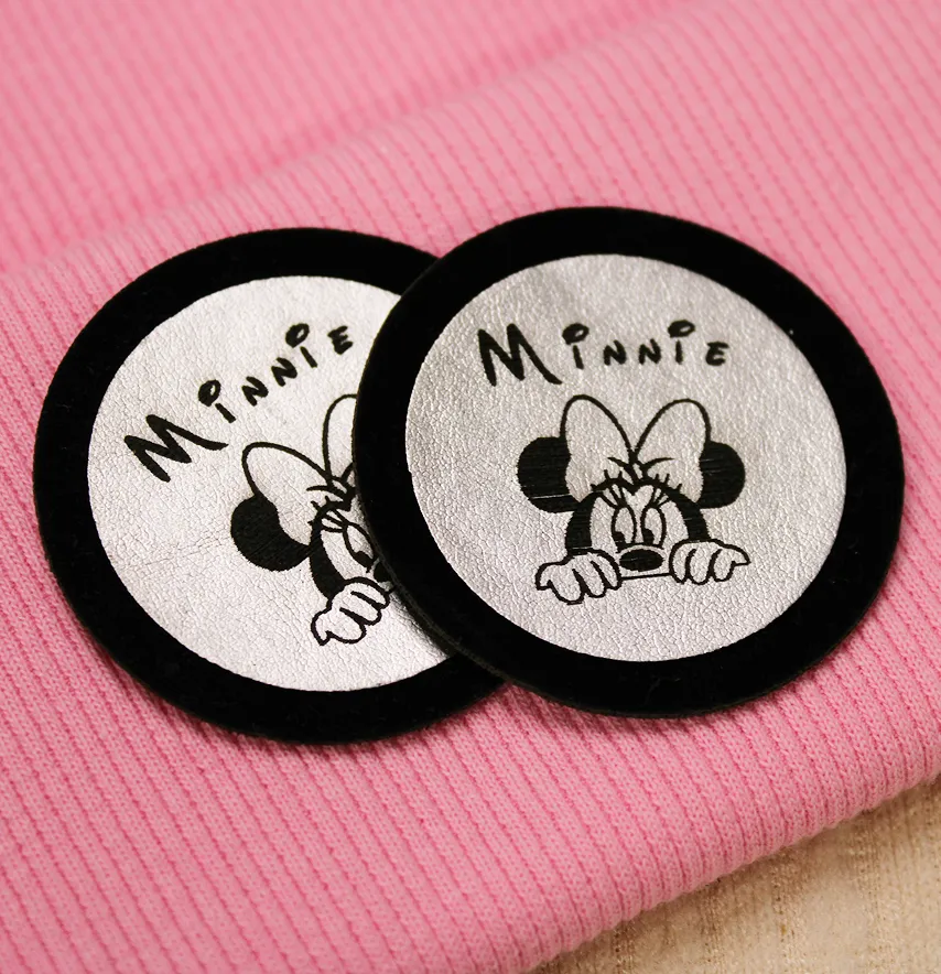 Нашивка "Minnie" d = 50 мм срібного кольору-0