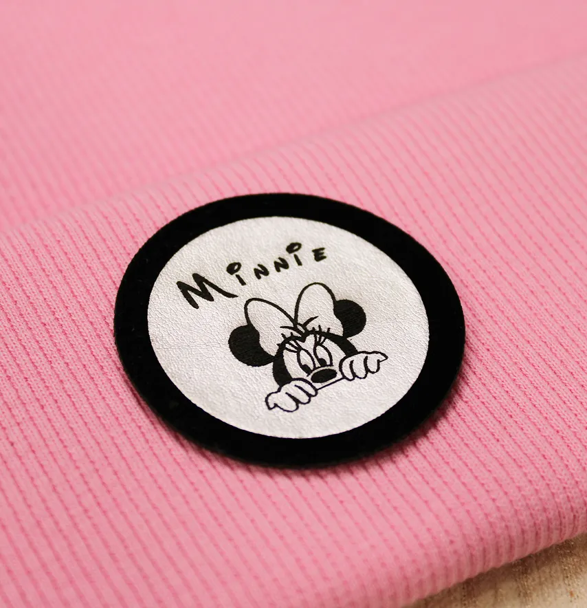 Нашивка "Minnie" d = 50 мм срібного кольору-1