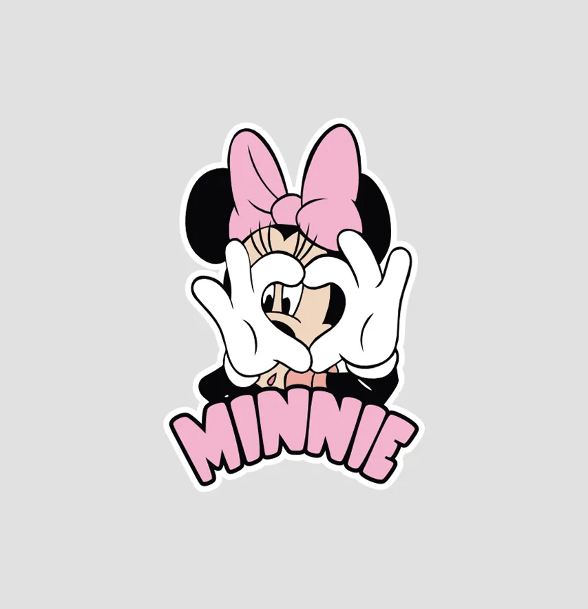 Термоналіпка "Minnie" серце 3,5*5 см-0