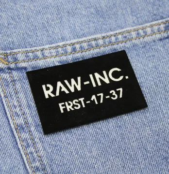 Шеврон двухслойный "RAW-INC 17-37" 70*45 мм