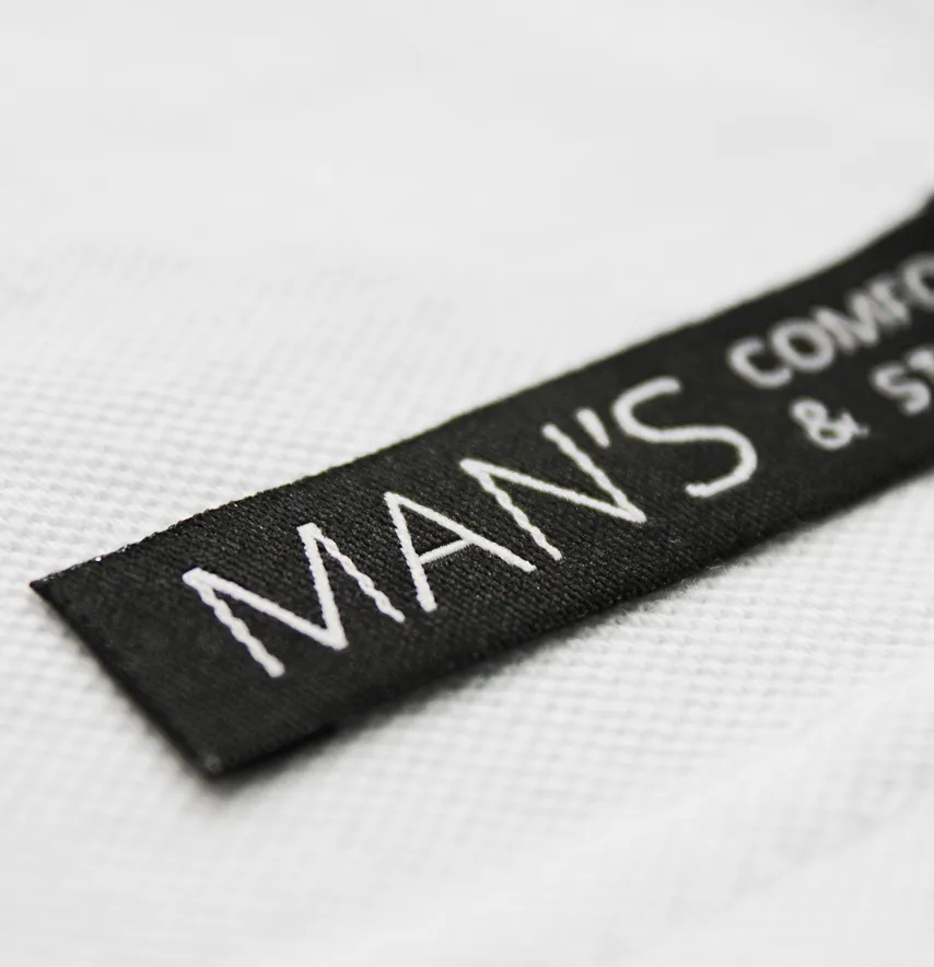 Бирка жакардова "Man's" 60*15 мм чорного кольору-3