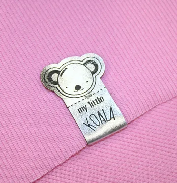 Нашивка "My little KOALA" 32*75 мм срібного кольору