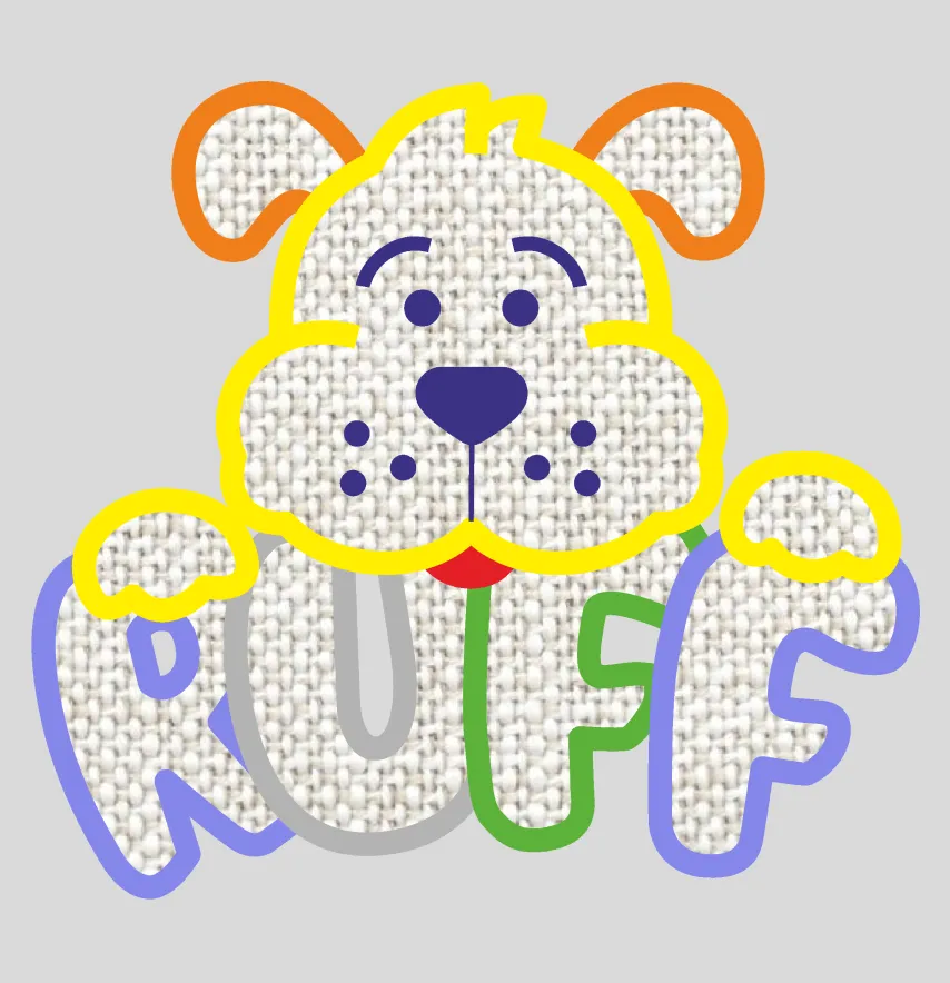 Термоналіпка "Ruff" песик 6*5,5 см-2