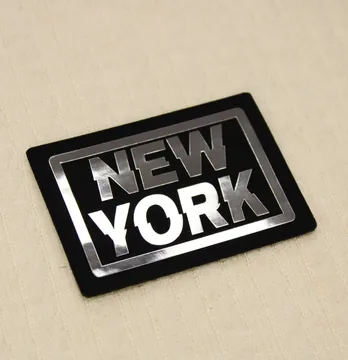 Нашивка "New York" 70*50мм черного цвета