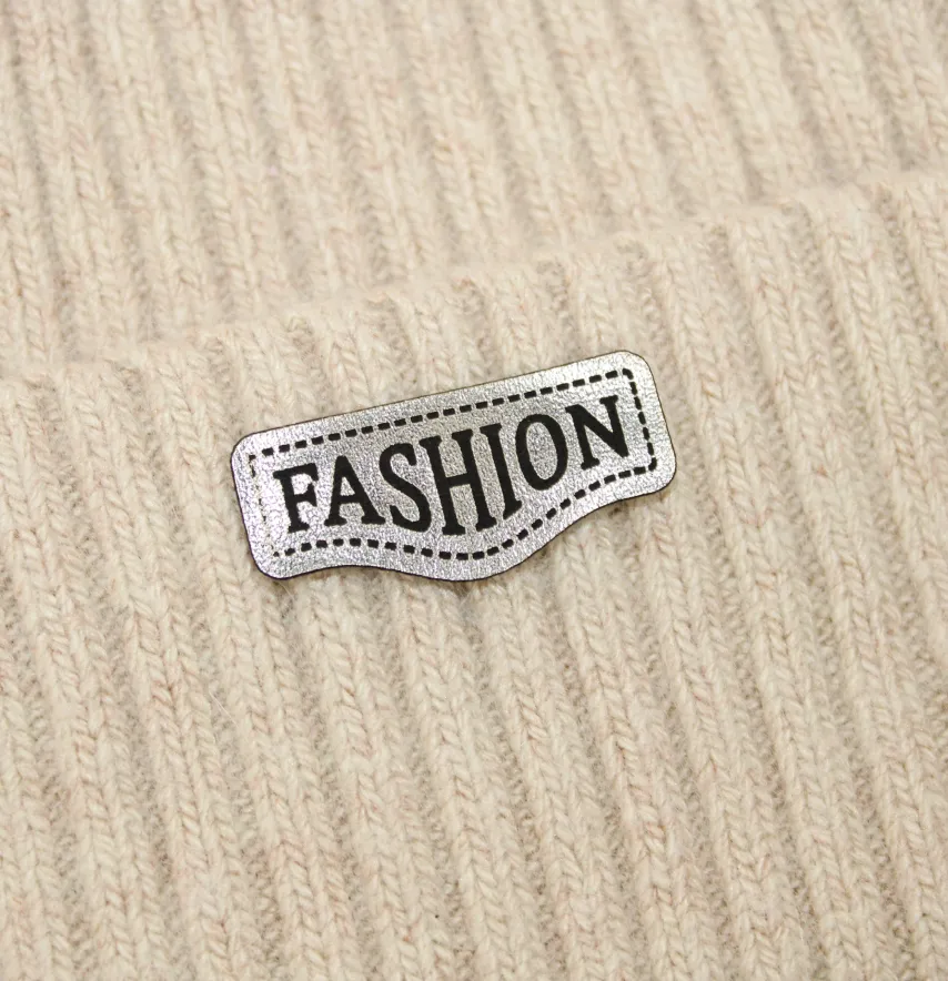 Нашивка "Fashion" 40*18 мм графітового кольору-0