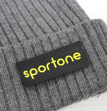 Нашивка "Sportone" 60*25 мм чорного кольору з зеленим