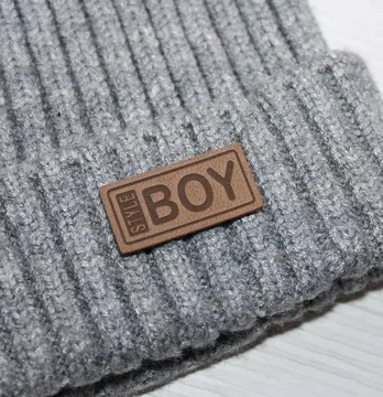 Нашивка "Boy style" 30*15 мм пісочного кольору