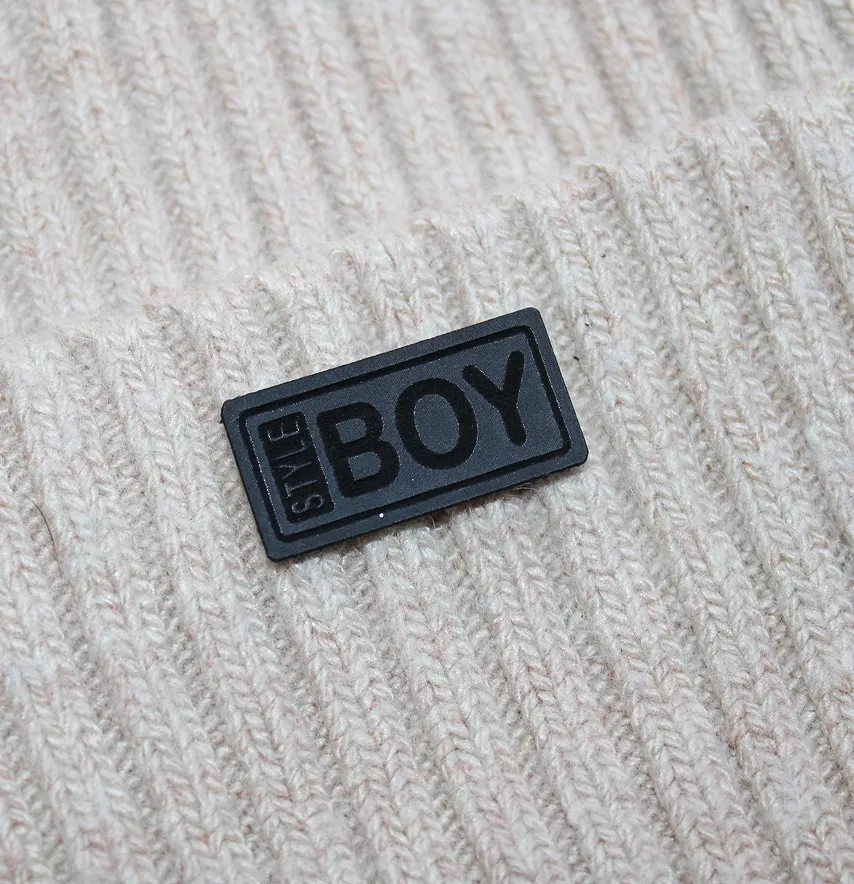Нашивка "Boy style" 30*15 мм чорного кольору-0