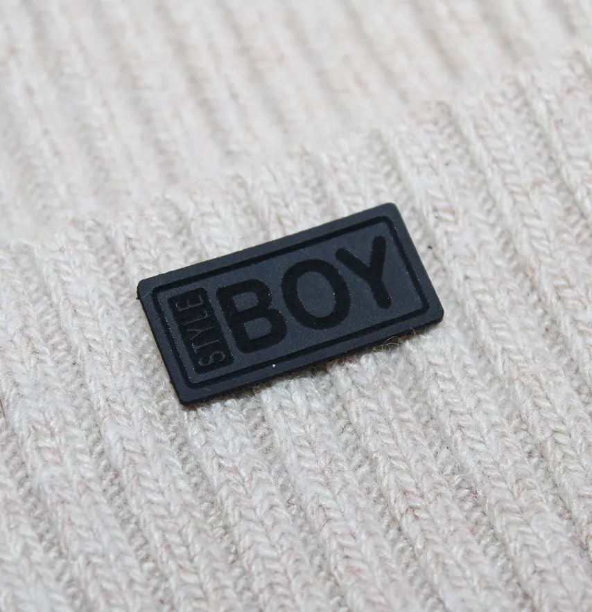 Нашивка "Boy style" 30*15 мм чорного кольору-1