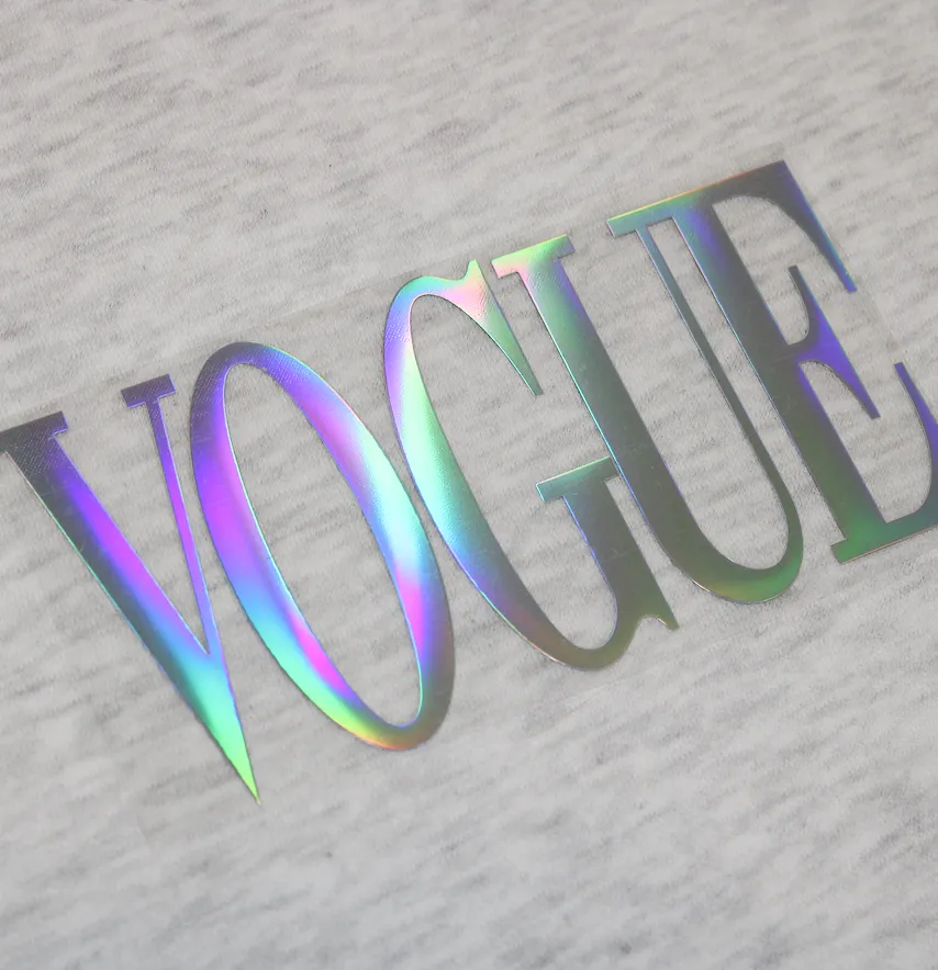 Термоаплікація з плівки "Vogue" 7,5*15 см голограма-2