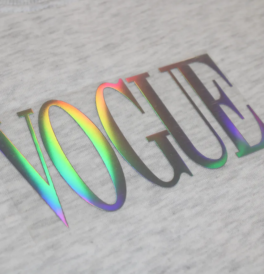 Термоаплікація з плівки "Vogue" 7,5*15 см голограма-3